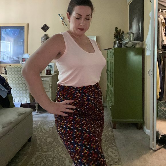 EUC LuLaRoe Geometric Cassie Skirt S - Picture 2 of 6